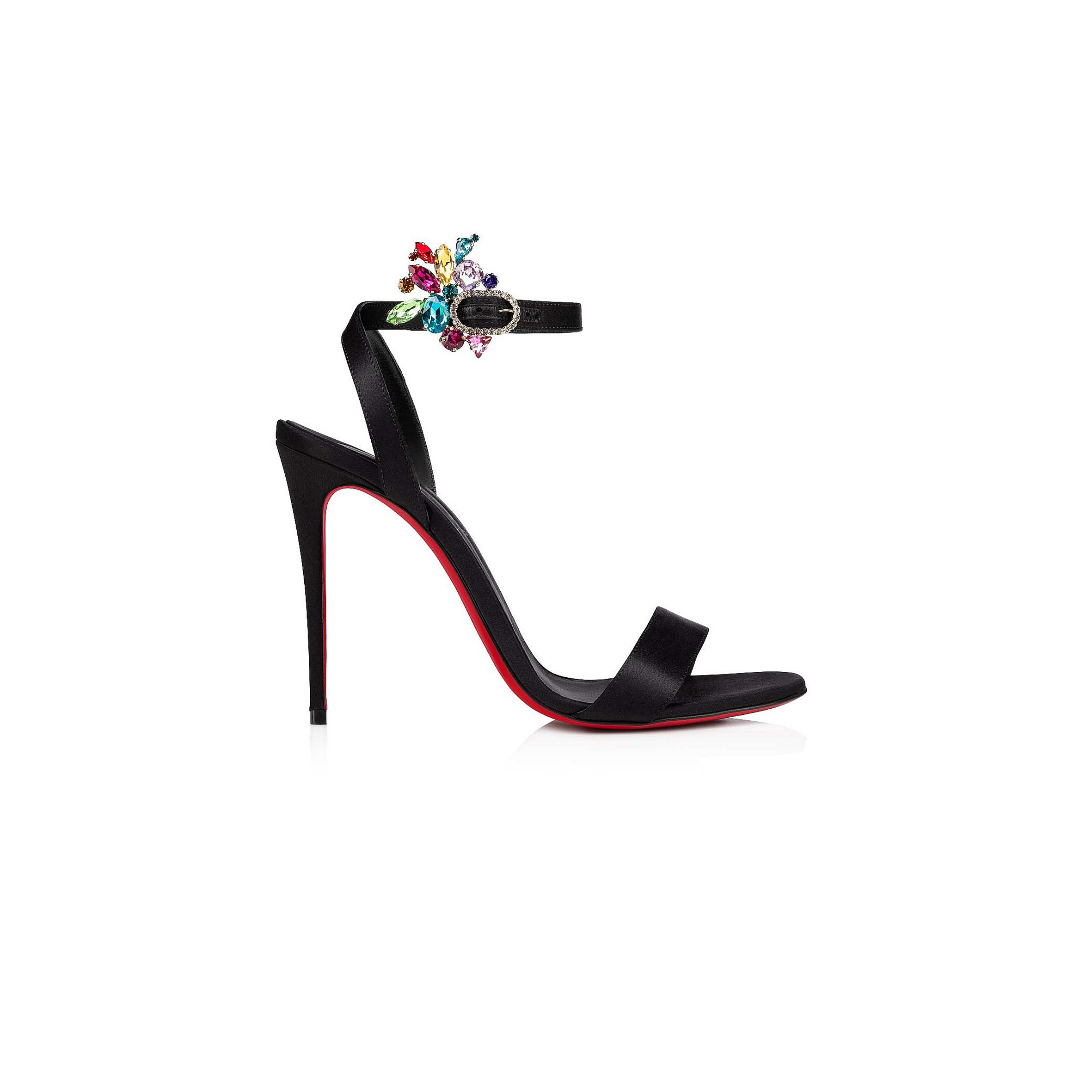 CHRISTIAN LOUBOUTIN 100MM STRAPPY HIGH HEELED SANDALS 1220171B439